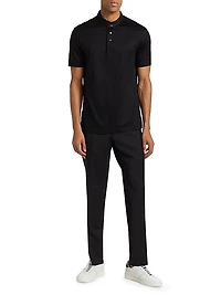 Cotton-Blend Polo Shirt