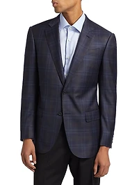 Plaid Virgin Wool Sportcoat