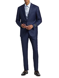 Logo Wool Single-Breasted Suit