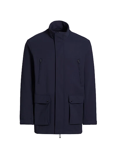 Caban Stand-Collar Jacket