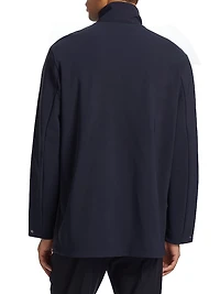 Caban Stand-Collar Jacket