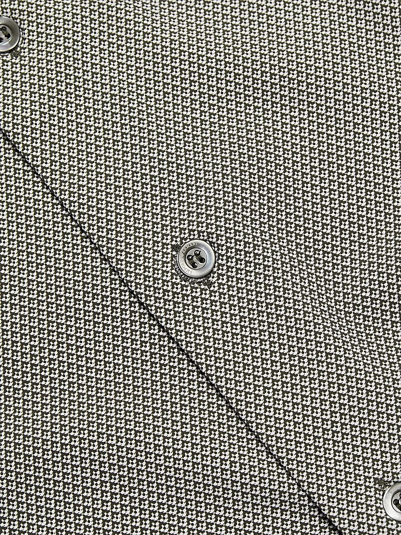 Interlock jersey Button-Front Shirt