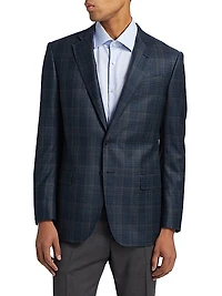 Check Single-Breasted Blazer