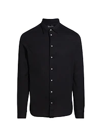 Cotton Button-Front Shirt