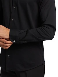 Cotton Button-Front Shirt