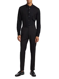 Cotton Button-Front Shirt