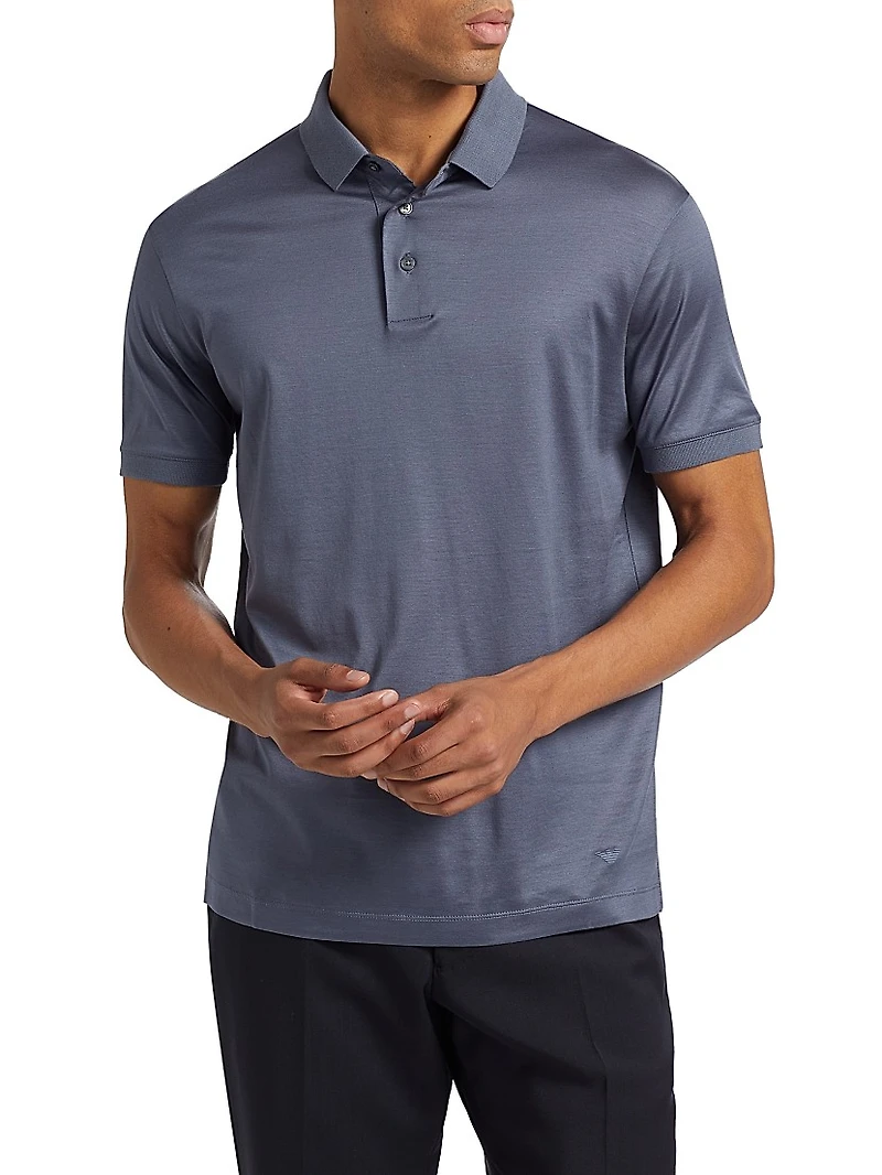 Cotton-Blend Short Shirt