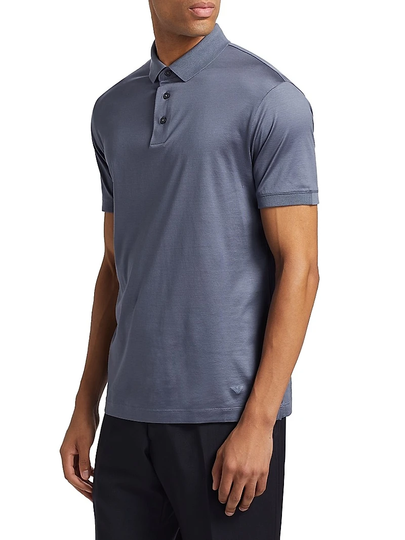 Cotton-Blend Short Shirt