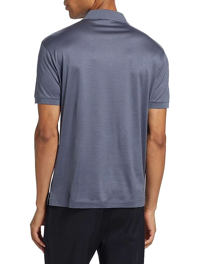 Cotton-Blend Short Shirt