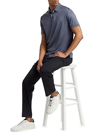 Cotton-Blend Short Shirt