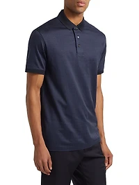 Cotton-Blend Jersey Polo Shirt