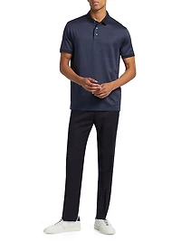Cotton-Blend Jersey Polo Shirt