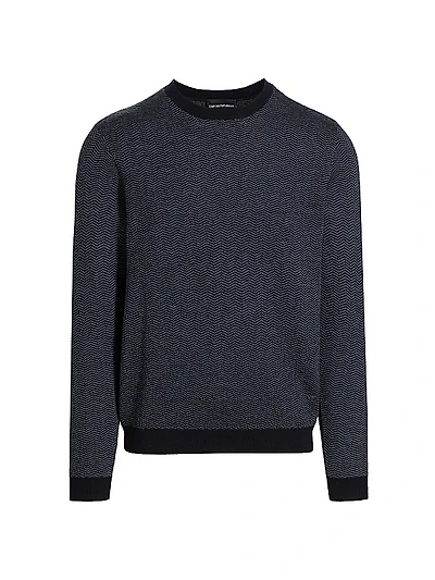 Wool Knit Crewneck Sweater