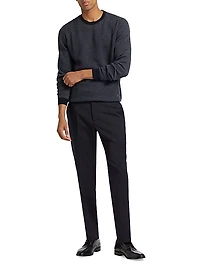 Wool Knit Crewneck Sweater