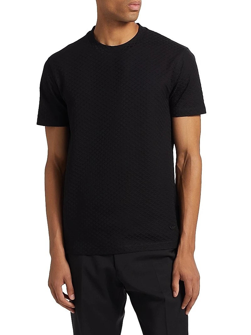 Logo Cotton Crewneck T-Shirt