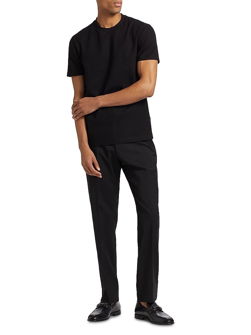 Logo Cotton Crewneck T-Shirt