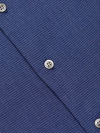 Houndstooth Cotton Button-Up Shirt