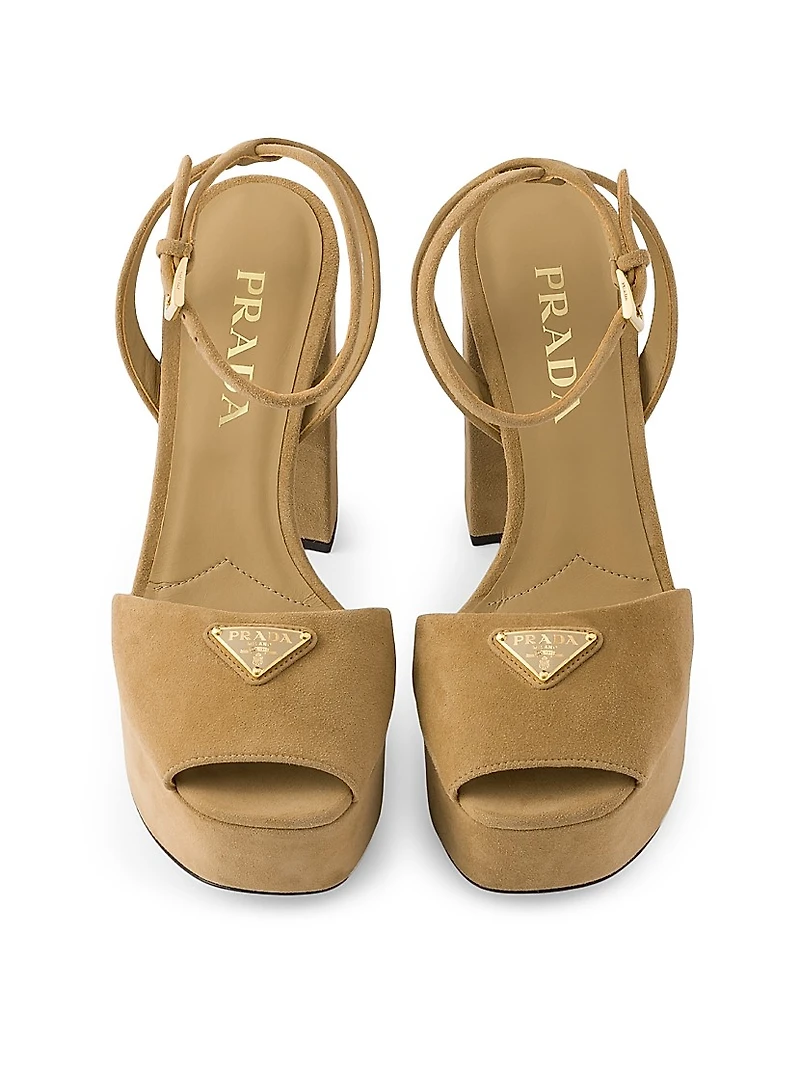 Suede Platform Sandals