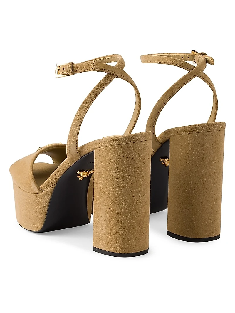 Suede Platform Sandals