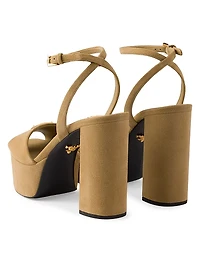 Suede Platform Sandals