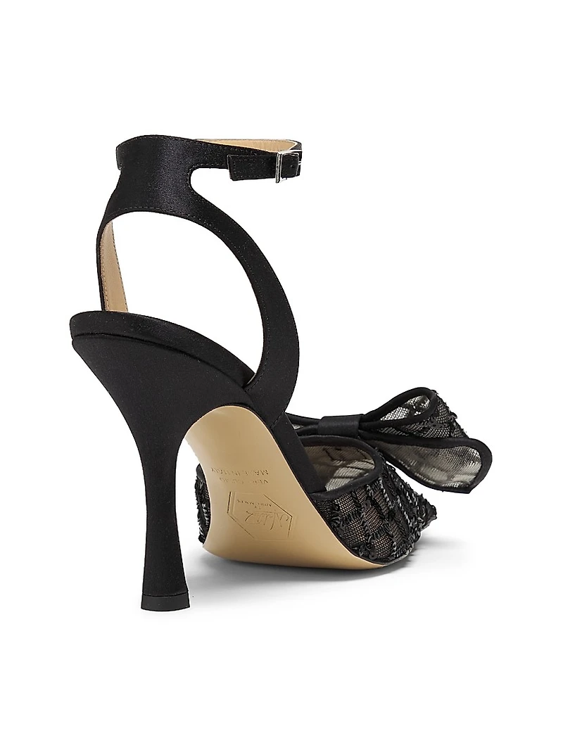 New Nostalgia Diamante Slingback Pumps