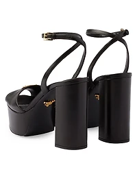 Nappa Leather Platform Sandals