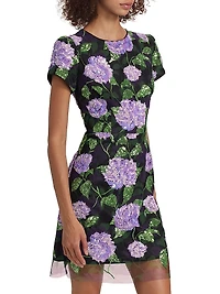 Kyla Sequined Floral Minidress