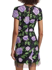 Kyla Sequined Floral Minidress