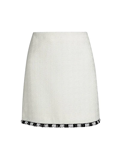 Beaded Fringe Miniskirt