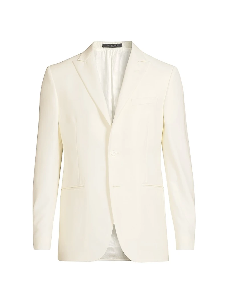Peak-Lapel Tailored Jacket