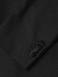 Jacquard Tuxedo Peak-Lapel Jacket