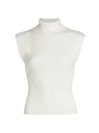 Kinley Rib-Knit Sleeveless Top
