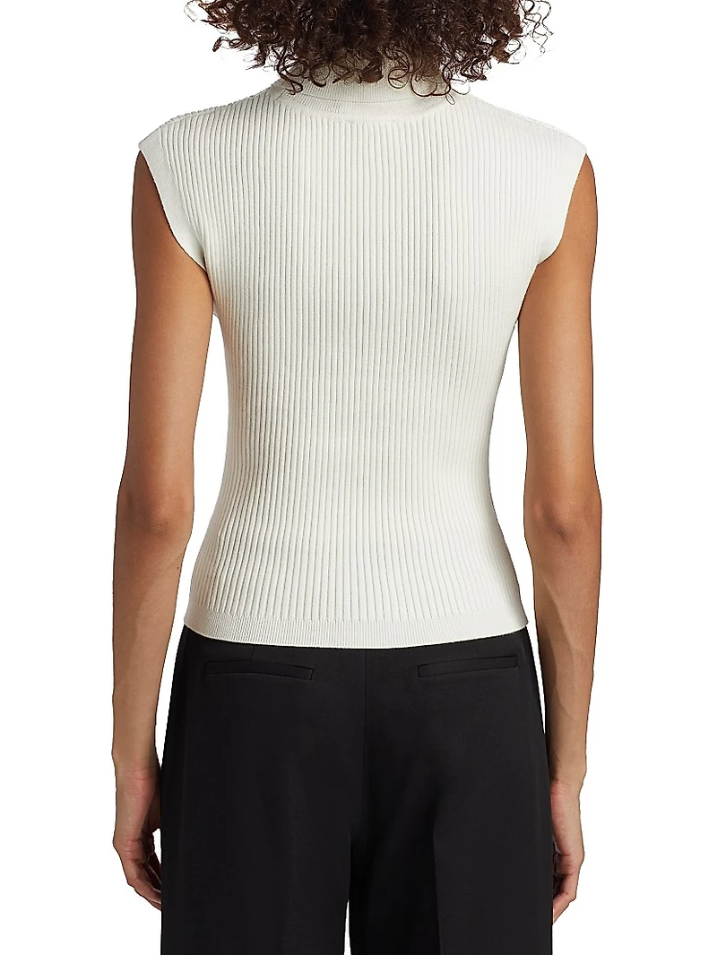 Kinley Rib-Knit Sleeveless Top