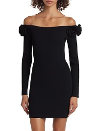 Kara Off-The-Shoulder Knit Minidress