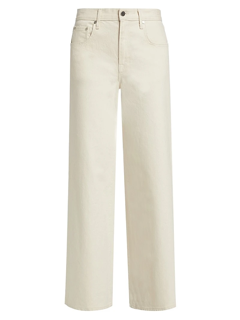 Tiny Dancer Stretch-Cotton Wide-Leg Jeans