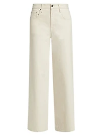 Tiny Dancer Stretch-Cotton Wide-Leg Jeans