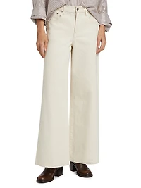Tiny Dancer Stretch-Cotton Wide-Leg Jeans
