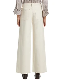 Tiny Dancer Stretch-Cotton Wide-Leg Jeans