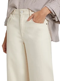 Tiny Dancer Stretch-Cotton Wide-Leg Jeans