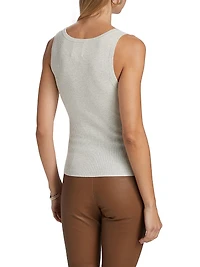 Merino Wool Knit Scoopneck Tank