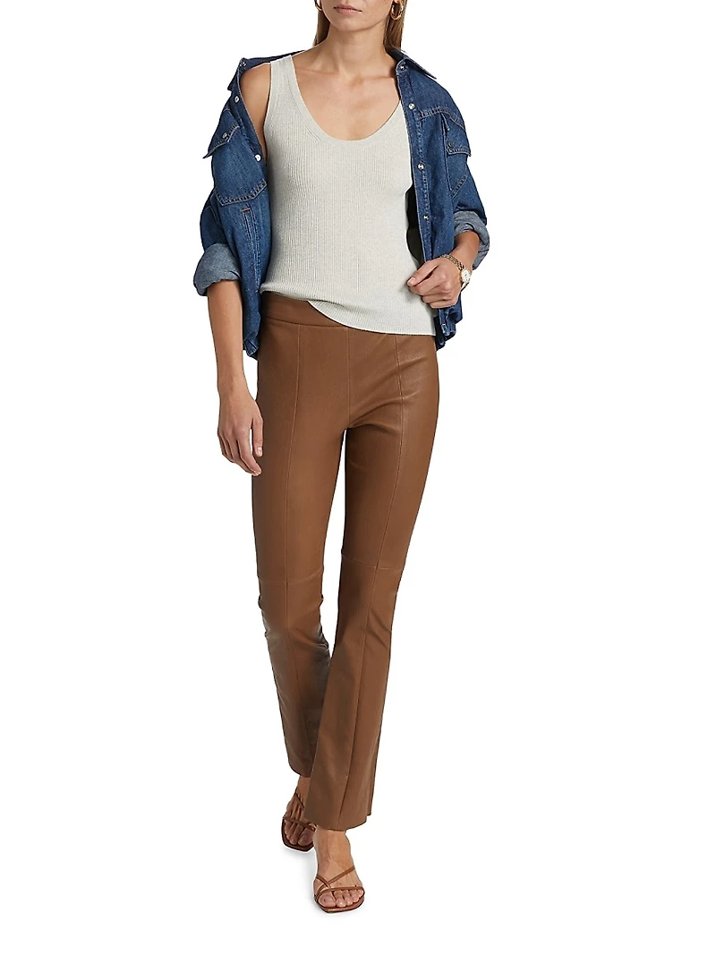 Merino Wool Knit Scoopneck Tank