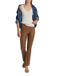 Merino Wool Knit Scoopneck Tank