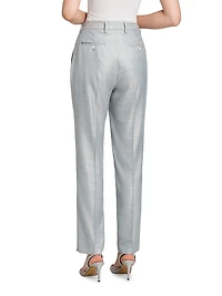 High-Rise Straight-Leg Cigarette Pants