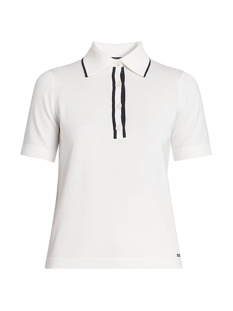 Wool Knit Polo Shirt