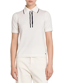 Wool Knit Polo Shirt