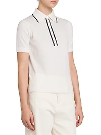 Wool Knit Polo Shirt