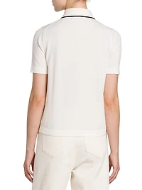 Wool Knit Polo Shirt