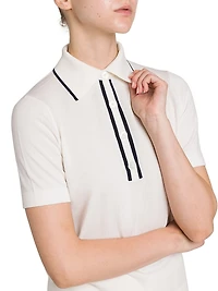 Wool Knit Polo Shirt