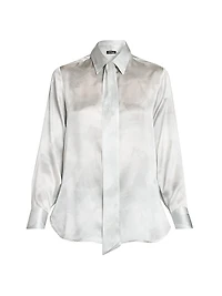 Silk Tie Blouse