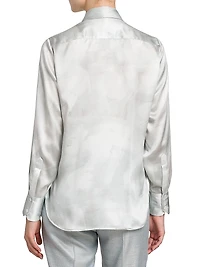Silk Tie Blouse